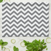 Charcoal Chevron Kitchen Towels Theedoek (Gevouwen)