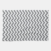 Charcoal Chevron Kitchen Towels Theedoek (Horizontaal)
