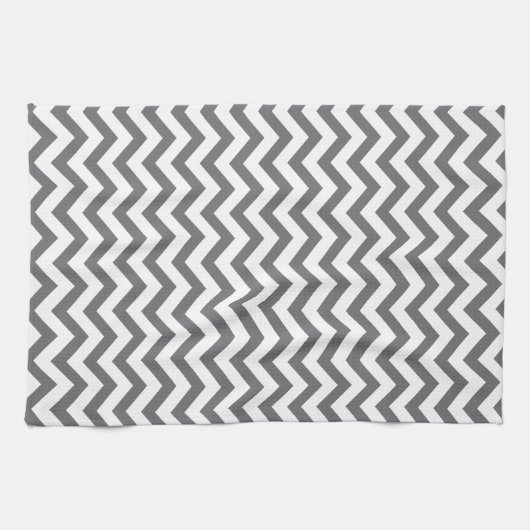 Charcoal Chevron Kitchen Towels Theedoek (Horizontaal)