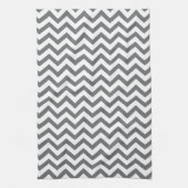 Charcoal Chevron Kitchen Towels Theedoek (Verticaal)