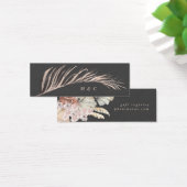 Charcoal Cream Pampas Grass Grey Gift Registry Mini Visitekaartjes (Bureau)