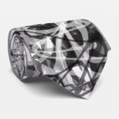 Charcoal Graffiti Stropdas (Opgerold)