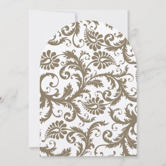 Charcoal Gray and Yellow Wedding Invitations Kaart (Achterkant)