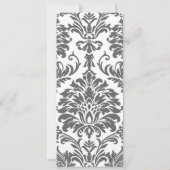 Charcoal Gray and Yellow Wedding Invitations Kaart (Achterkant)