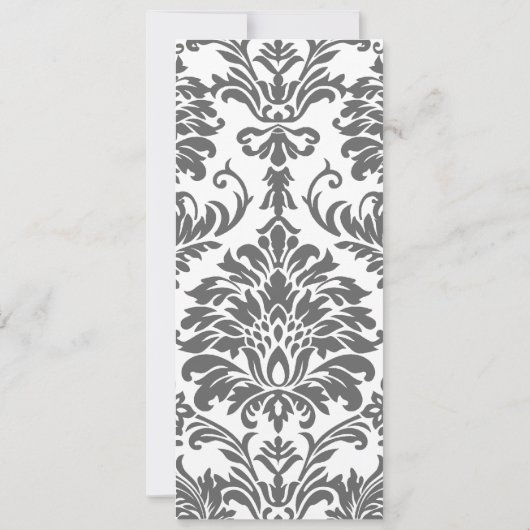 Charcoal Gray and Yellow Wedding Invitations Kaart (Achterkant)