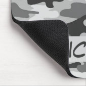 Charcoal Gray Camo Camouflage Name Persoonlijk Muismat (Hoek)