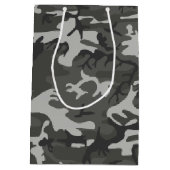 Charcoal Gray Camouflage Medium Cadeauzakje (Achterkant)