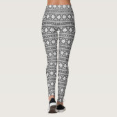 Charcoal Gray Fair Isle Leggings (Achterkant)