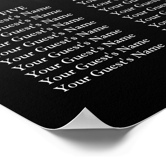 Charcoal Gray Fleur de Lis Lights | Zitschaart Poster (Hoek)