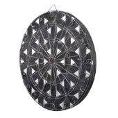 Charcoal Gray Mosaic | levenspatroon Dartbord (Voorkant Rechts)