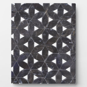 Charcoal Gray Mosaic levenspatroon Fotoplaat