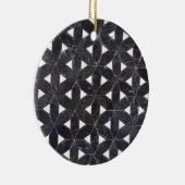 Charcoal Gray Mosaic | levenspatroon Keramisch Ornament (Rechts)