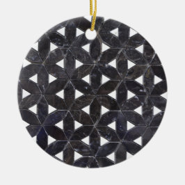 Charcoal Gray Mosaic | levenspatroon Keramisch Ornament