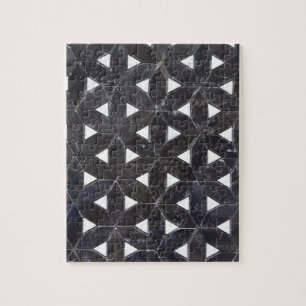 Charcoal Gray Mosaic   levenspatroon Legpuzzel