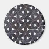 Charcoal Gray Mosaic | levenspatroon Magneet (Voorkant)