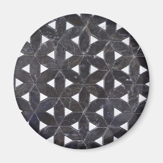 Charcoal Gray Mosaic | levenspatroon Magneet (Voorkant)