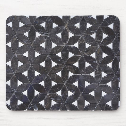 Charcoal Gray Mosaic | levenspatroon Muismat (Voorkant)