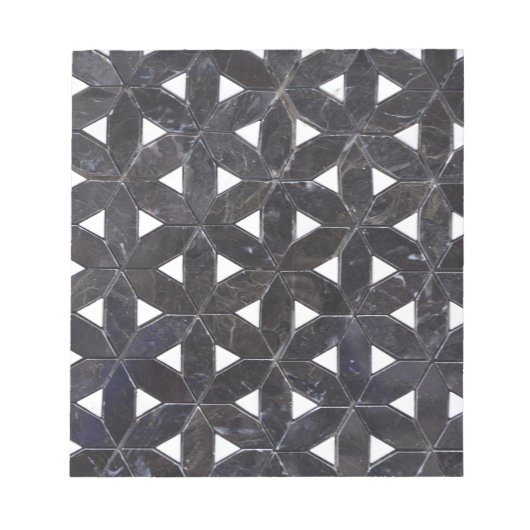 Charcoal Gray Mosaic | levenspatroon Notitieblok (Voorkant)