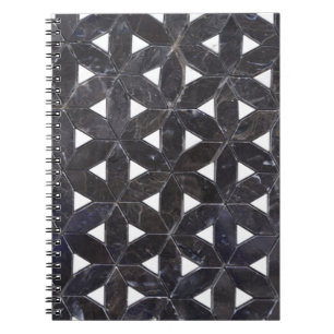 Charcoal Gray Mosaic levenspatroon Notitieboek