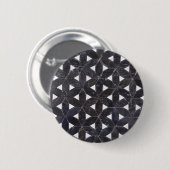 Charcoal Gray Mosaic | levenspatroon Ronde Button 5,7 Cm (Voorkant /achterkant)