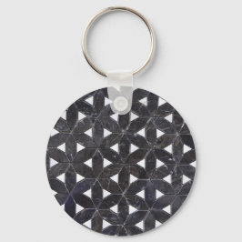 Charcoal Gray Mosaic | levenspatroon Sleutelhanger