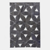 Charcoal Gray Mosaic | levenspatroon Theedoek (Verticaal)