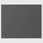 Charcoal Gray Plain Solid Color  Cadeaupapier (Vlak)
