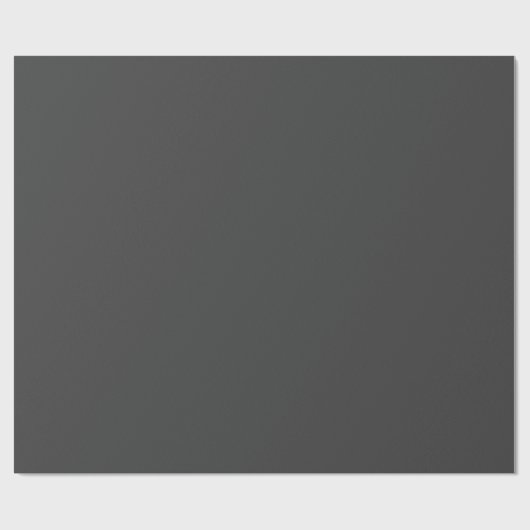 Charcoal Gray Plain Solid Color  Cadeaupapier (Vlak)