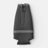 Charcoal Gray Rustic Oars Personalized Lake House Flesjeskoeler (Achterkant)