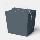 Charcoal Gray Take Out Favor Box Bedankdoosjes (Achterkant)