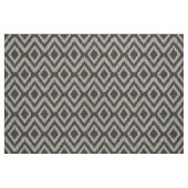 Charcoal Gray Tribal Ikat Chevron Stof (Fat Quarter)
