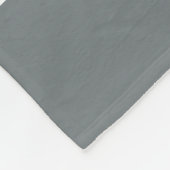 Charcoal Gray White Team Jersey Fleece Deken (Hoek)
