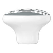 Charcoal Gray White Team Jersey Keramische Knop (Zijkant)