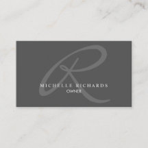 Charcoal Grey Elegante Minimalistische Logo