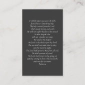 Charcoal Grey Foto Sympathy Begrafenis Kaart Visitekaartje (Achterkant)