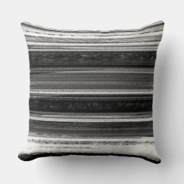 Charcoal Grey Textured Abstract Stripe Pattern Kussen