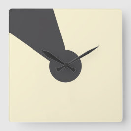 Charcoal keyhole Wall clock Vierkante Klok