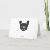 CHARCOAL LEOPARD FRENCHIE kaart (Achterkant)