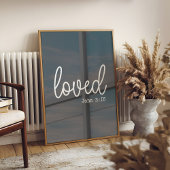 Charcoal Love Faith Quote minimalistisch Poster