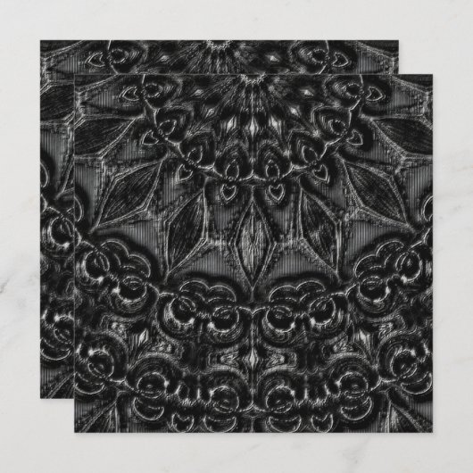 Charcoal Mandala (Voorkant / Achterkant)