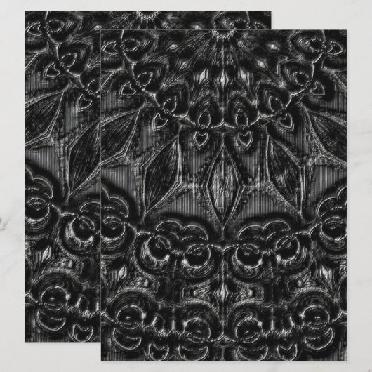 Charcoal Mandala (Voorkant / Achterkant)