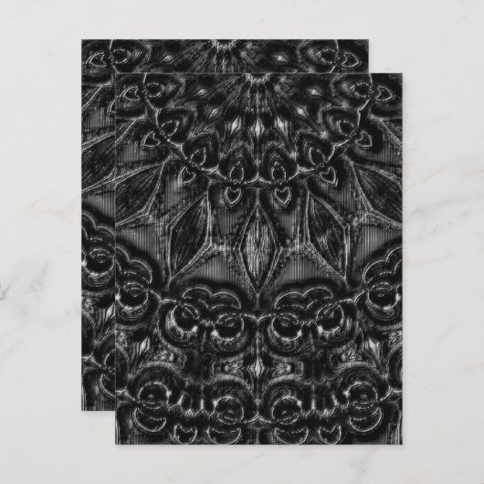 Charcoal Mandala (Voorkant / Achterkant)