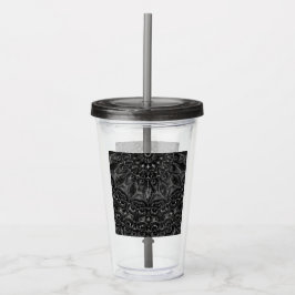 Charcoal Mandala Acryltumbler Acryl Drinkbeker