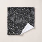 Charcoal Mandala Bad Handdoek (Wasdoekje)