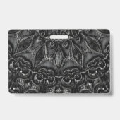 Charcoal Mandala Badge (Achterkant)