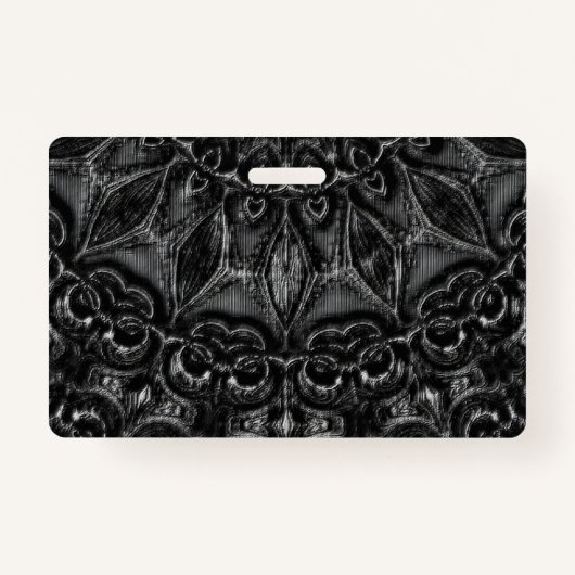 Charcoal Mandala Badge (Voorkant)