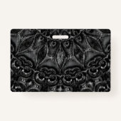 Charcoal Mandala Badge (Achterkant)