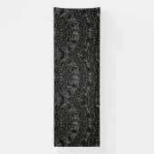 Charcoal Mandala Banner (Verticaal)