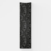 Charcoal Mandala Banner (Verticaal)