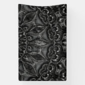 Charcoal Mandala Banner (Verticaal)